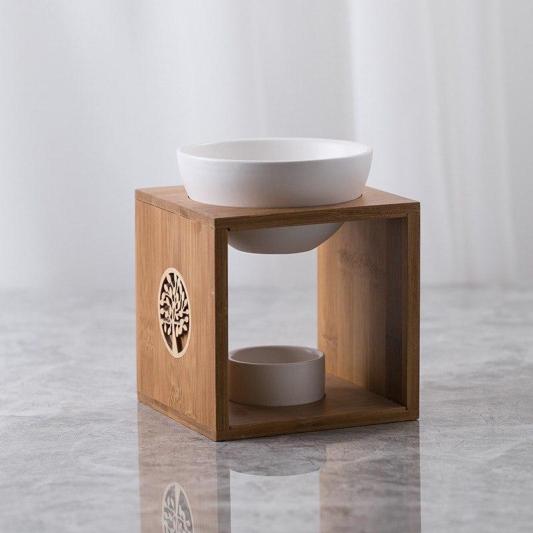bamboo essential oil burner 2