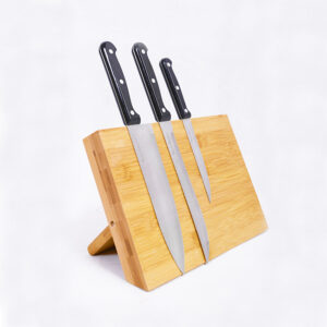 Bamboo Magnetic Knife Holder 1