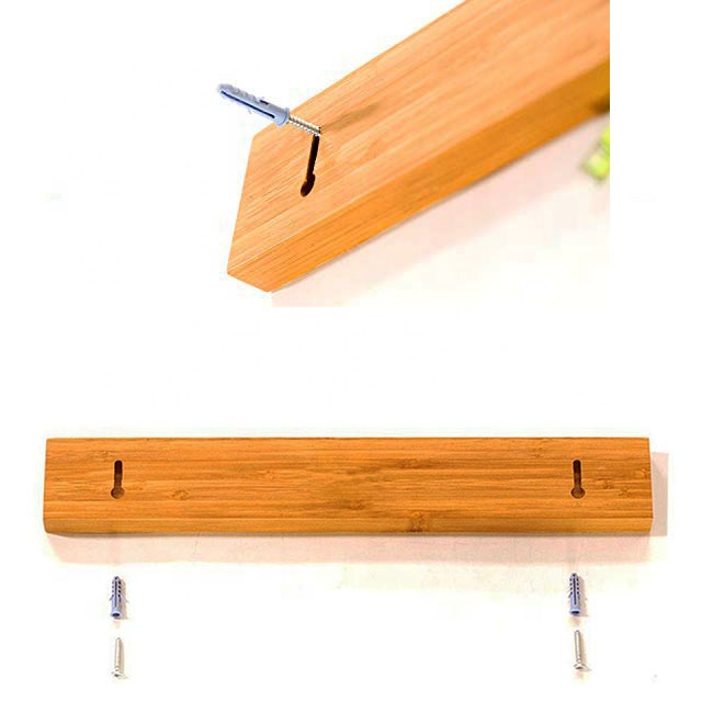 Mounting Bamboo Magnetic Knife Strip 1
