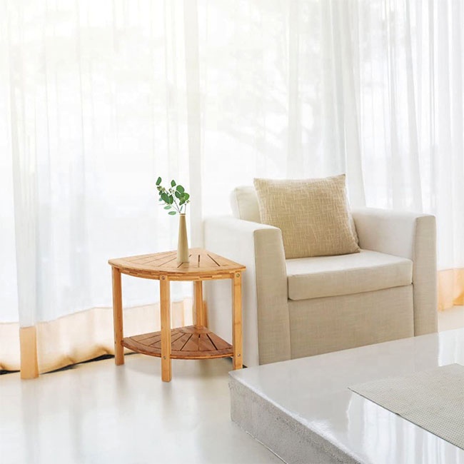 Bamboo Corner Stool 4