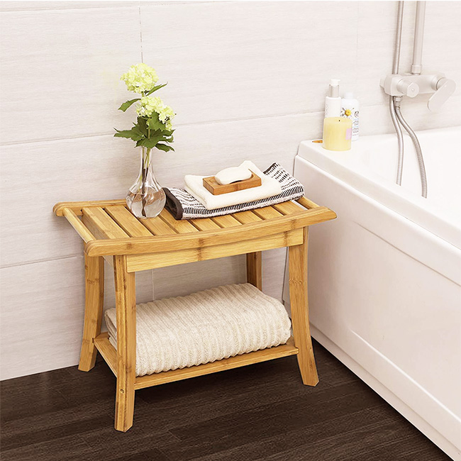 Bamboo Shower Bench 3