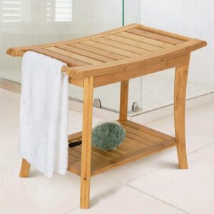 Bamboo Shower Bench 2