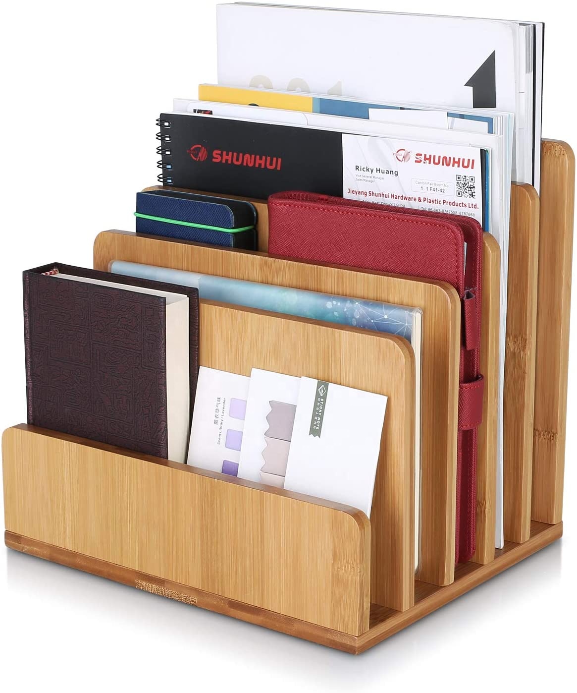 Bamboo File Organizer 2
