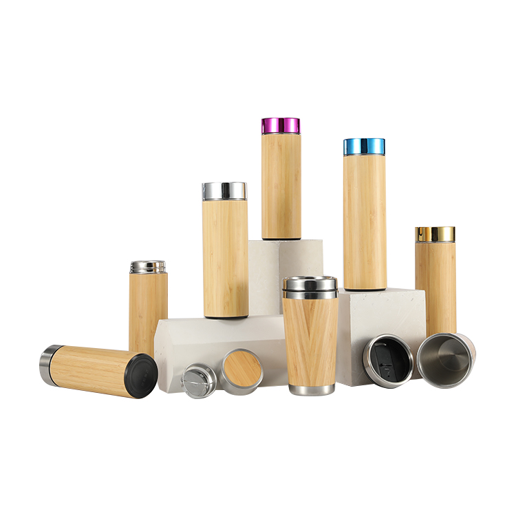 Bamboo Thermos Bottle 1