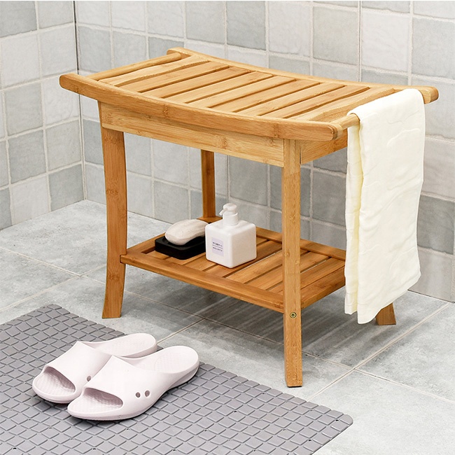 Bamboo Shower Bench 4