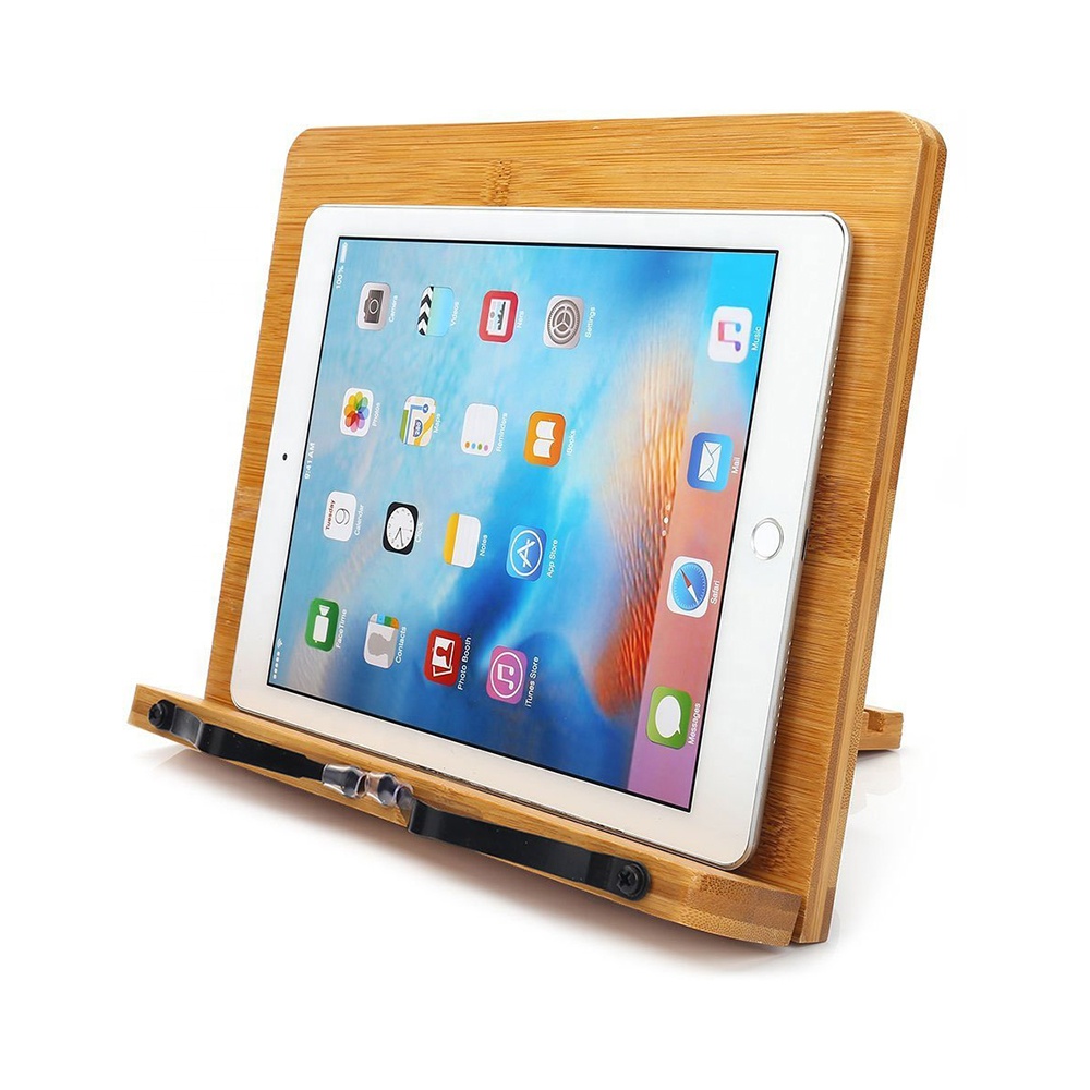 Bamboo Book Shelf Laptop Shelf 4