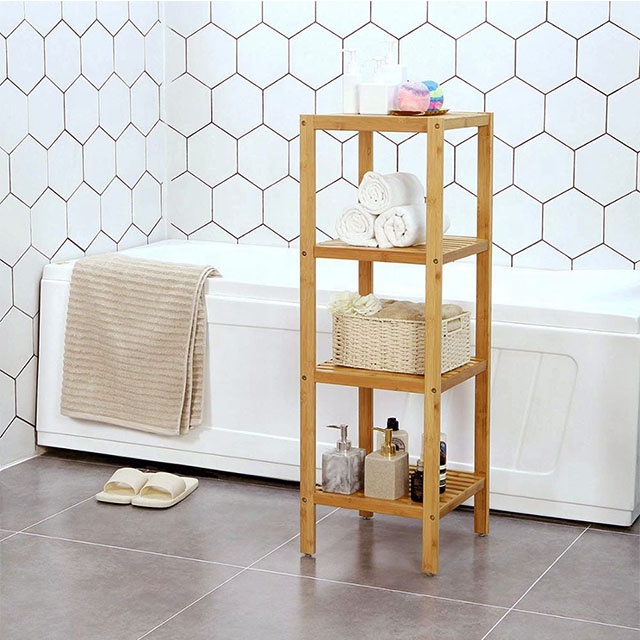 Bamboo Bathroom Stroage Shelf 3