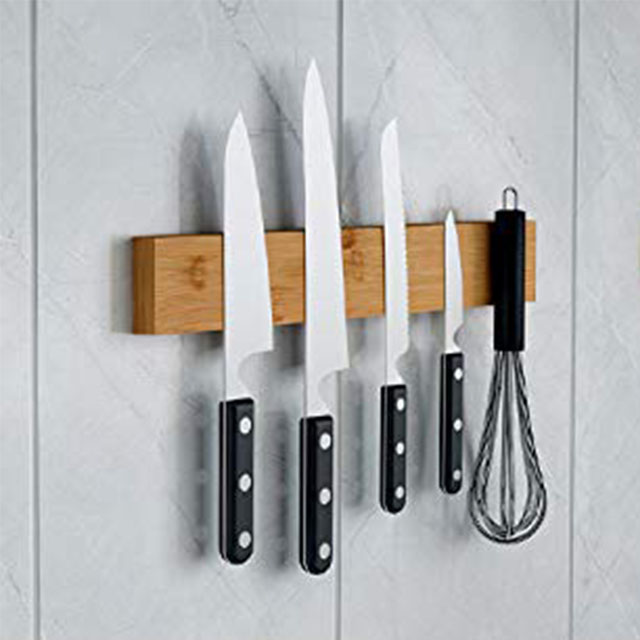 Mounting Bamboo Magnetic Knife Strip 4