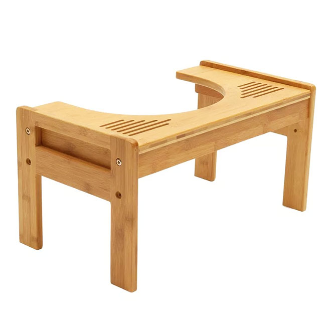 Bamboo Squatty Potty Bathroom Stool 5