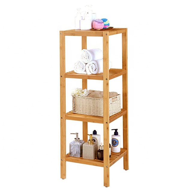 Bamboo Bathroom Stroage Shelf 4
