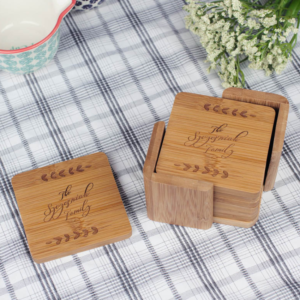 bamboo coaster set 2